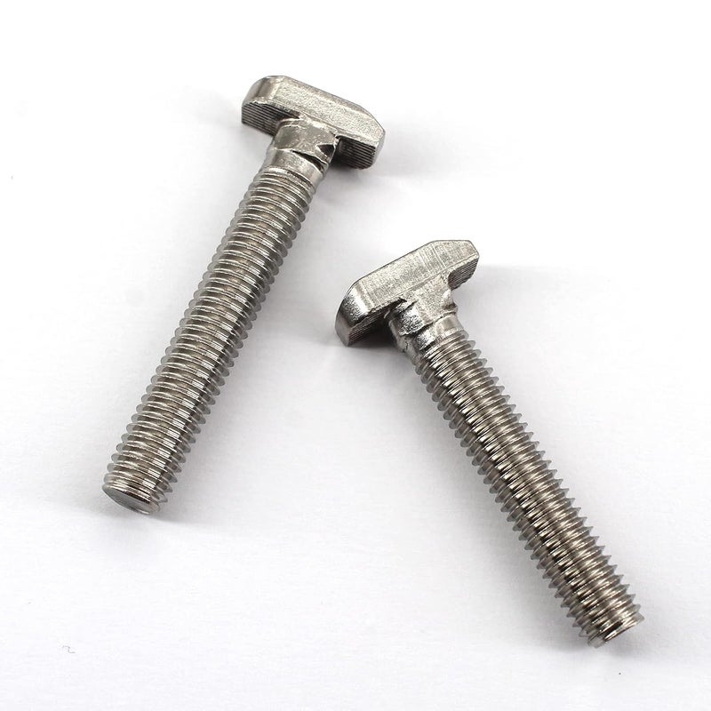 Faspiroty 20Pcs M8x30mm 304 Stainless Steel T-Slot Bolt 40 Series Aluminum Profile T-Shaped Screw Bolt Fastener 17.8mm Head Size - Image 2